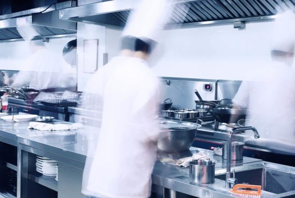 Image of a modern hotel kitchen